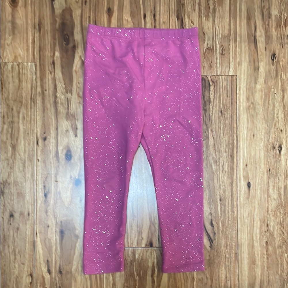 Okie Dokie Sparkly Pink Kids Leggings